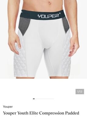 Lot Of 2: Youper Padded Compression Shorts With Cup Pocket - LOT OF 2 PAIR